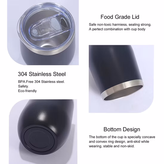 12oz Coffee Mug Thermal Cup Drink Tumbler with Lid Stainless Steel Vacuum Insulated Double Wall Mug