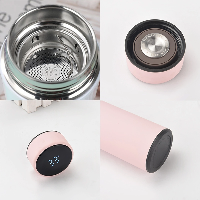 Stainless Steel Insulated Water Bottle Smart LED Temperature Display Intelligent Vacuum Water Flask