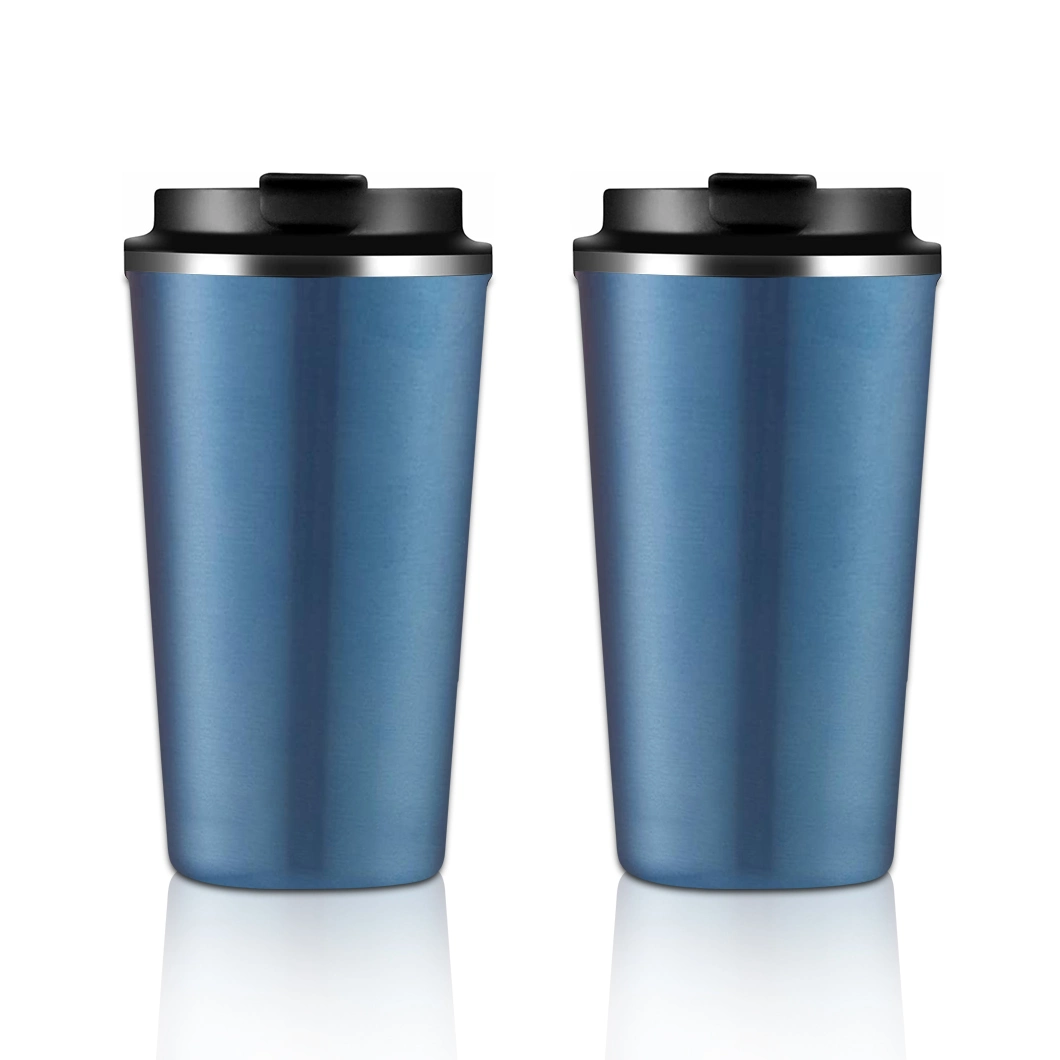 Portable Classic 12oz 16oz Spill Proof Reusable Double Wall Thermal Stainless Steel Thermos Drinking Cup Vacuum Insulated Tumbler Coffee Travel Mug to Go