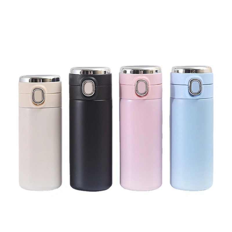 Insulated LED Stainless Steel Vacuum Flasks with Temperature Display Lid Smart Cup Water Bottle