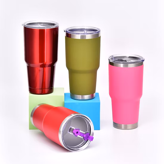 16 オンス 17 オンス 20 オンス 30 オンスのステンレス鋼サーマルトラベルマグハンドル付き二重壁断熱トラベルティーマグ